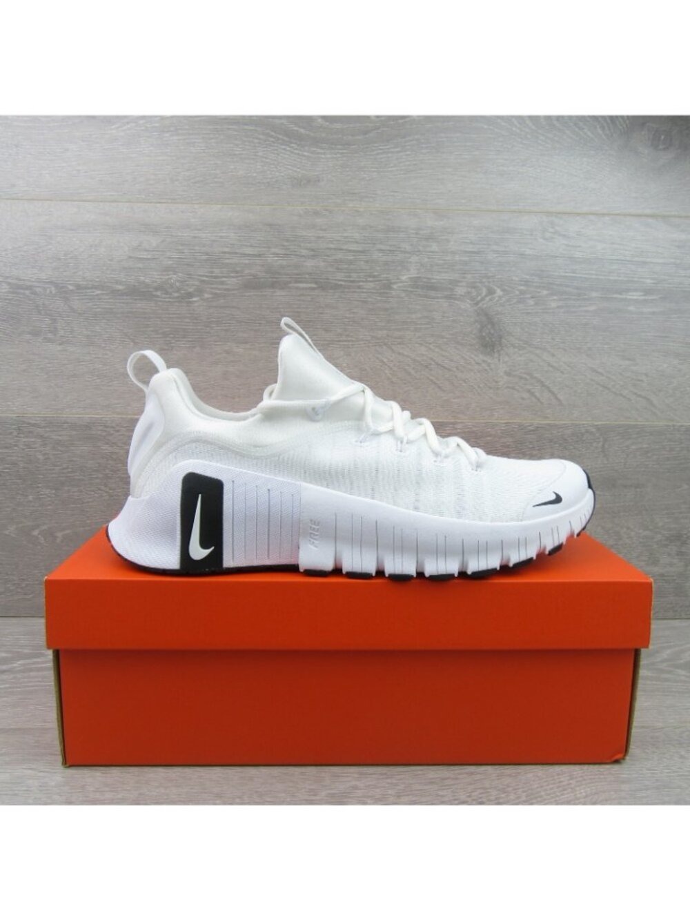 Nike Free Metcon 6 Men's Workout Shoes Size 13 White Black NEW - Picture 2 of 13